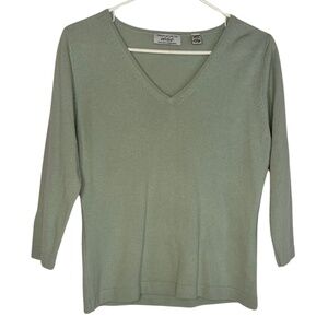 Lord and Taylor womens L cashmere sweater  vtg preppy money Ivy stealth wealth